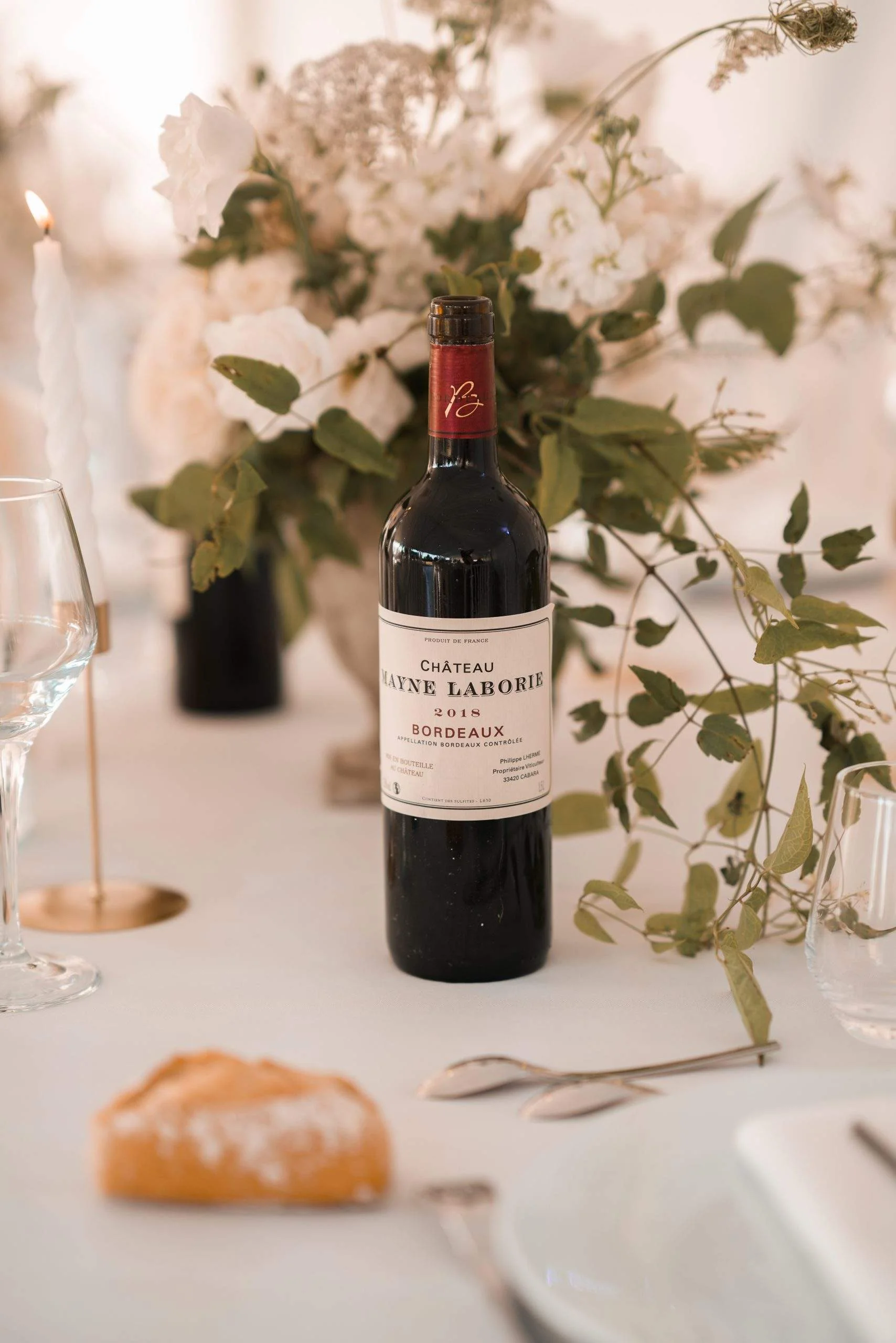 Food and wine pairing for a luxury wedding in Lyon, France