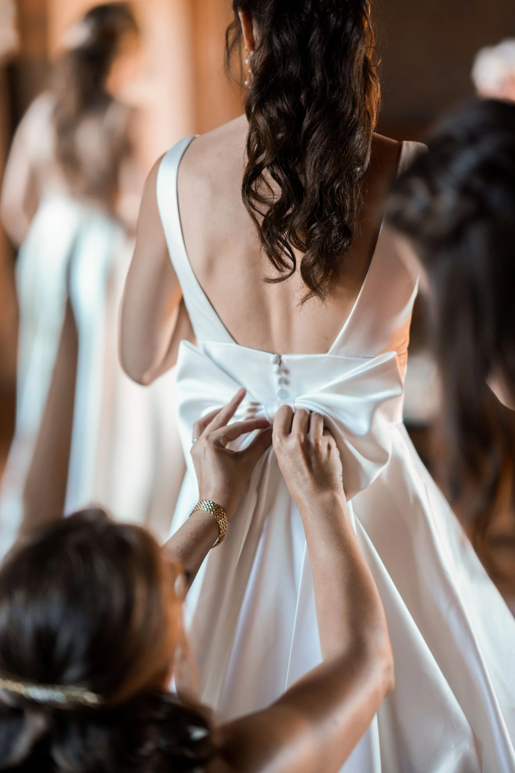 French elegance with details like bows