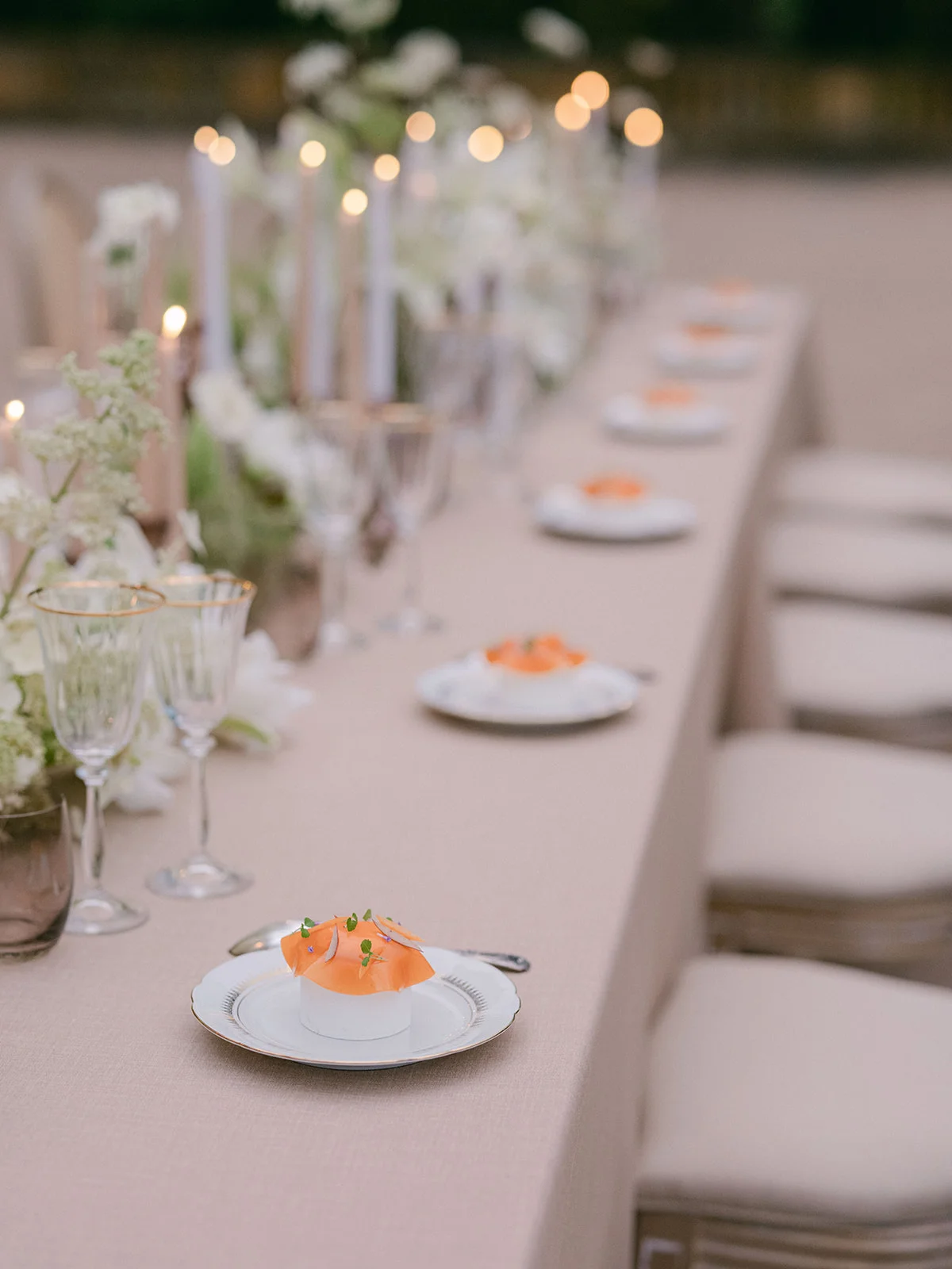 Make your choice for your wedding dinner: French luxury wedding